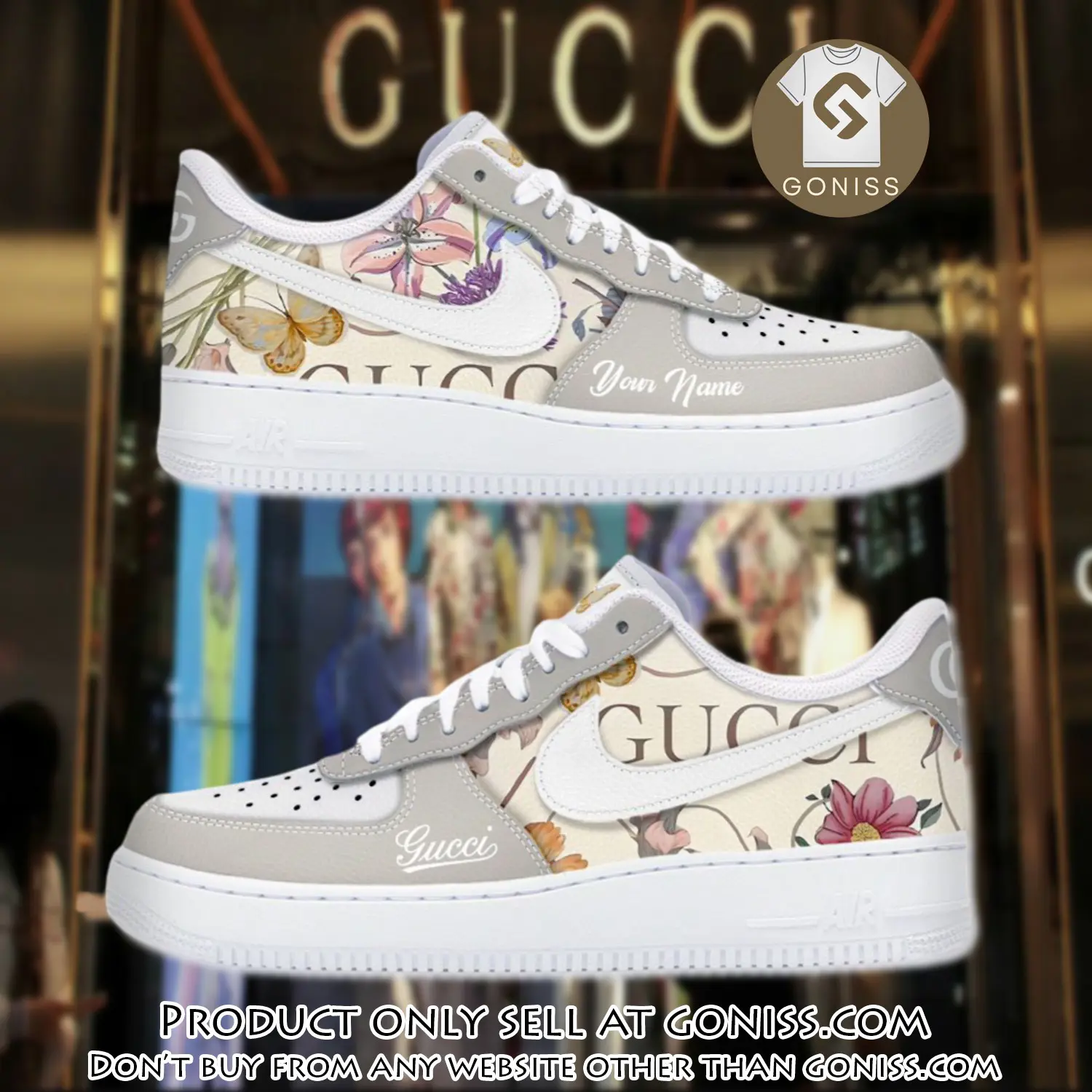 Personalized gucci luxury air force 1 sneakers limited af1 shoes oaf1012 gn5023126